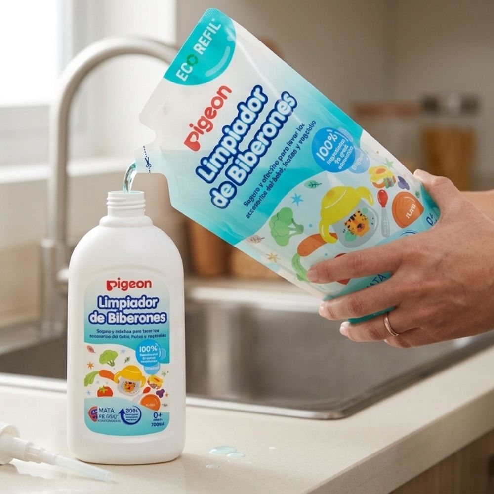 Limpiador Desinfectante para Biberones y Alimentos - Recarga 650 Ml