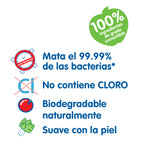 Limpiador Desinfectante para Biberones y Alimentos - Recarga 650 Ml