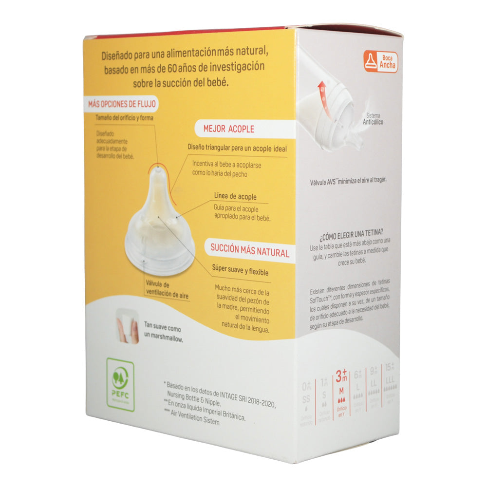 Biberon Softouch Pigeon Planets 1 con Asa 240 ML