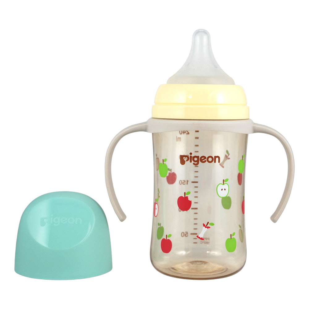 Biberon Softouch Pigeon Apple 1 con Asa 240 ML