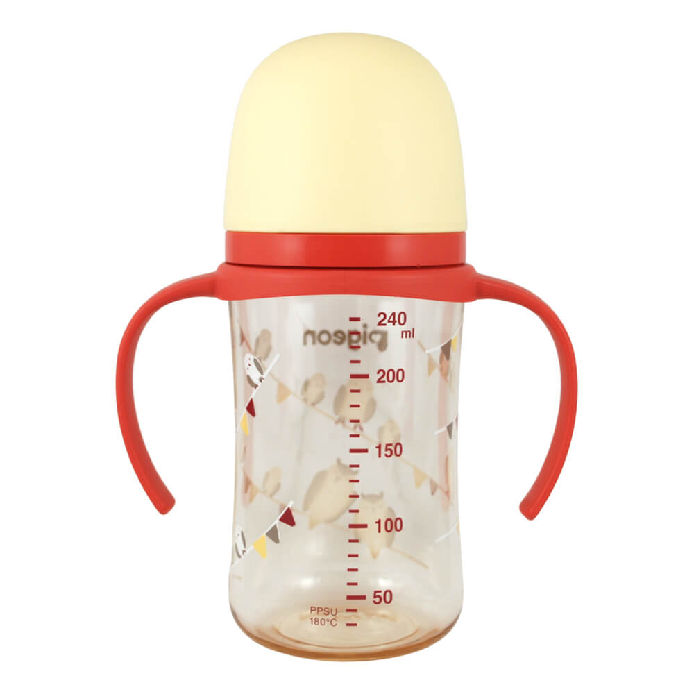 Mamadera Softouch  Buhos 1 con Asa 240 ml