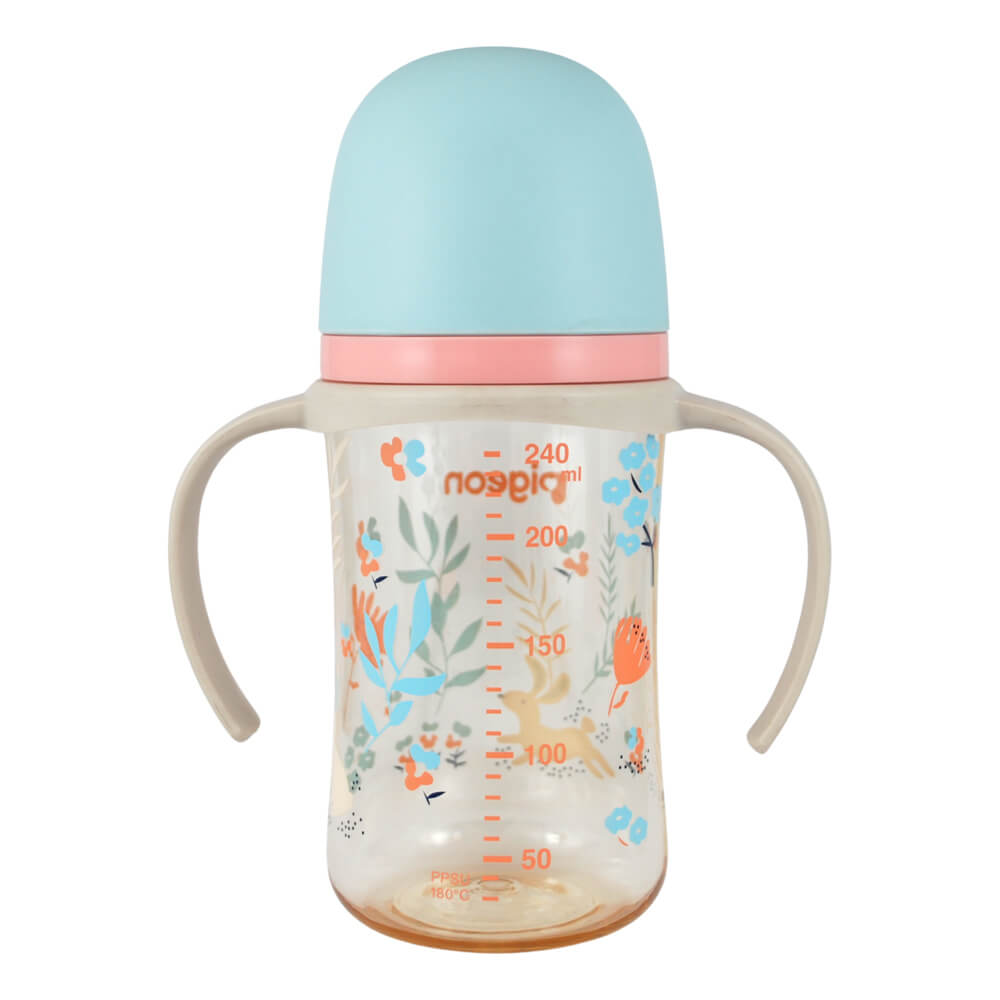 Mamadera Softouch  Conejitos 1 con Asa 240 ml