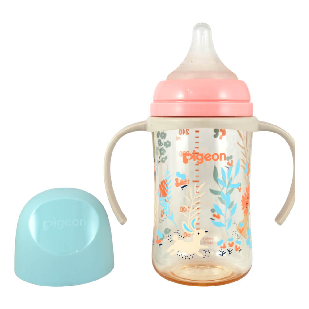 Biberon Softouch Pigeon Conejitos 1 con Asa 240 ML