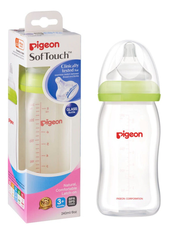 Mamadera Anti-cólicos Softouch Vidrio 240 ml