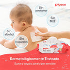 Toallita húmeda Pigeon Pure Water 80 un Pack x 3