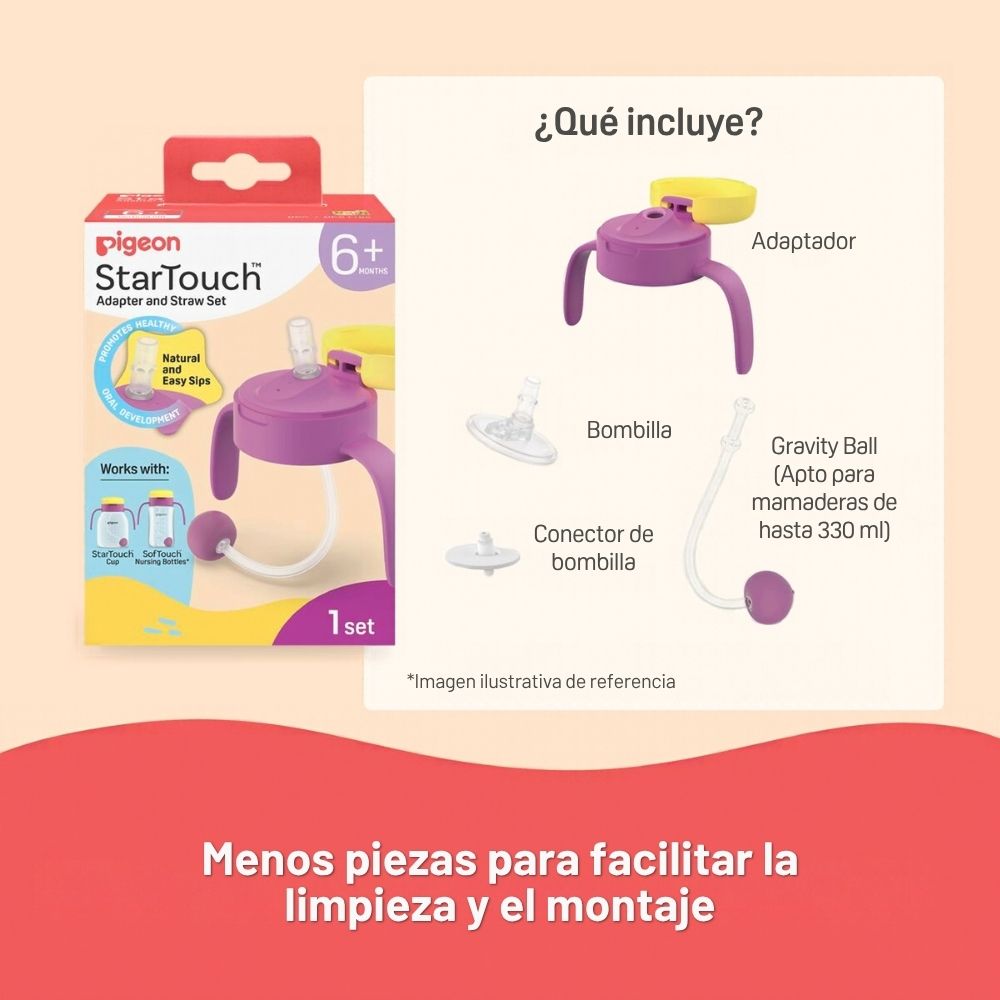 Set adaptador y bombilla StarTouch Pigeon – Rosa