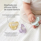 Chupete c/estuche SoftBuddy Pigeon – Talla S  Lila