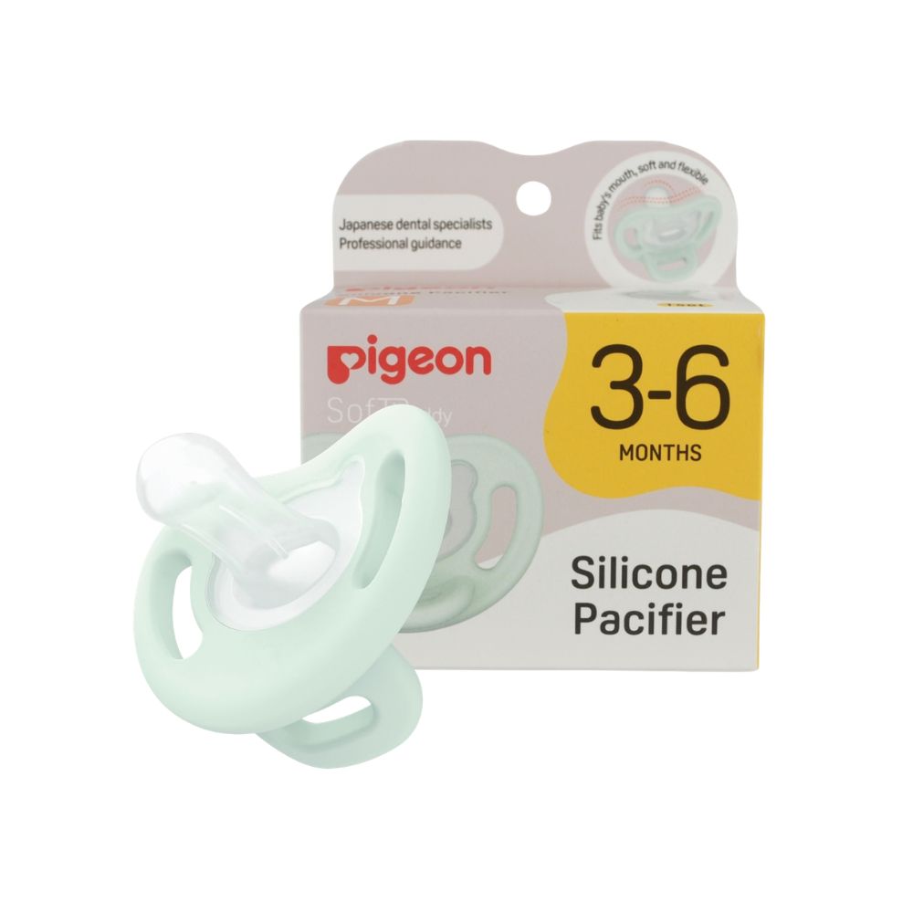 Chupete c/estuche SoftBuddy Pigeon – Talla M Verde