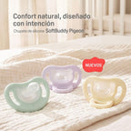 Chupete c/estuche SoftBuddy Pigeon – Talla L Rosa