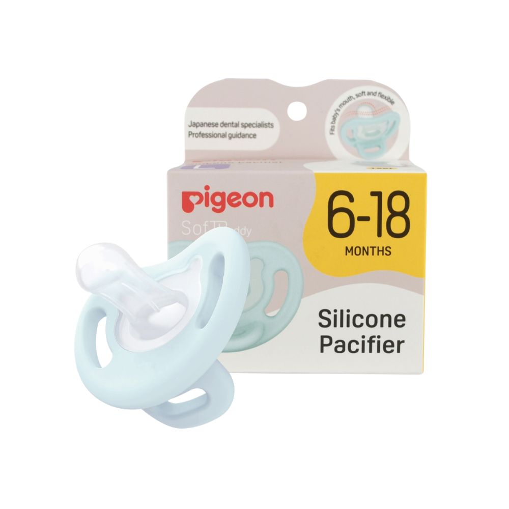 Chupete c/estuche SoftBuddy Pigeon – Talla L Celeste