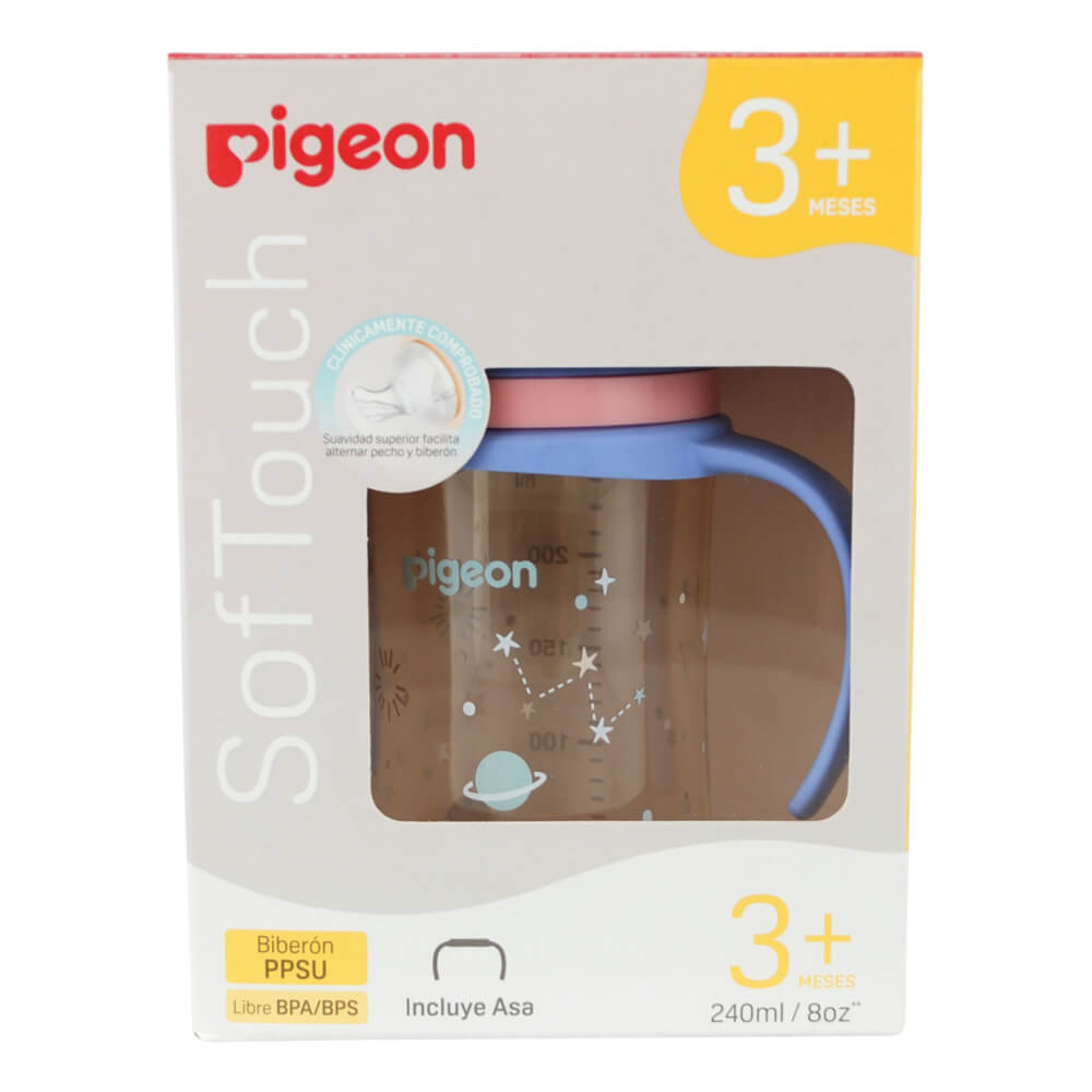 Biberon Softouch Pigeon Planets 3 con Asa 240 ML