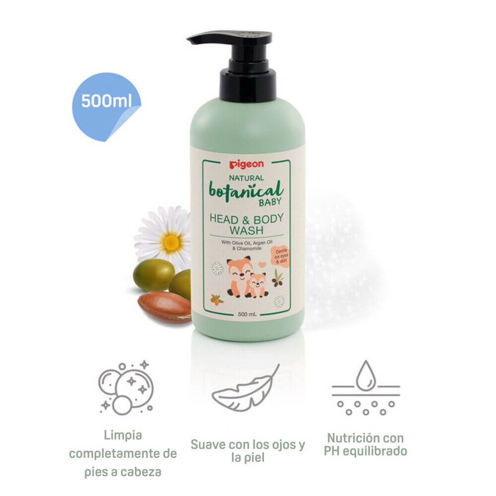 Head & Body Wash  Natural Botanical - 500ml c/dosificador