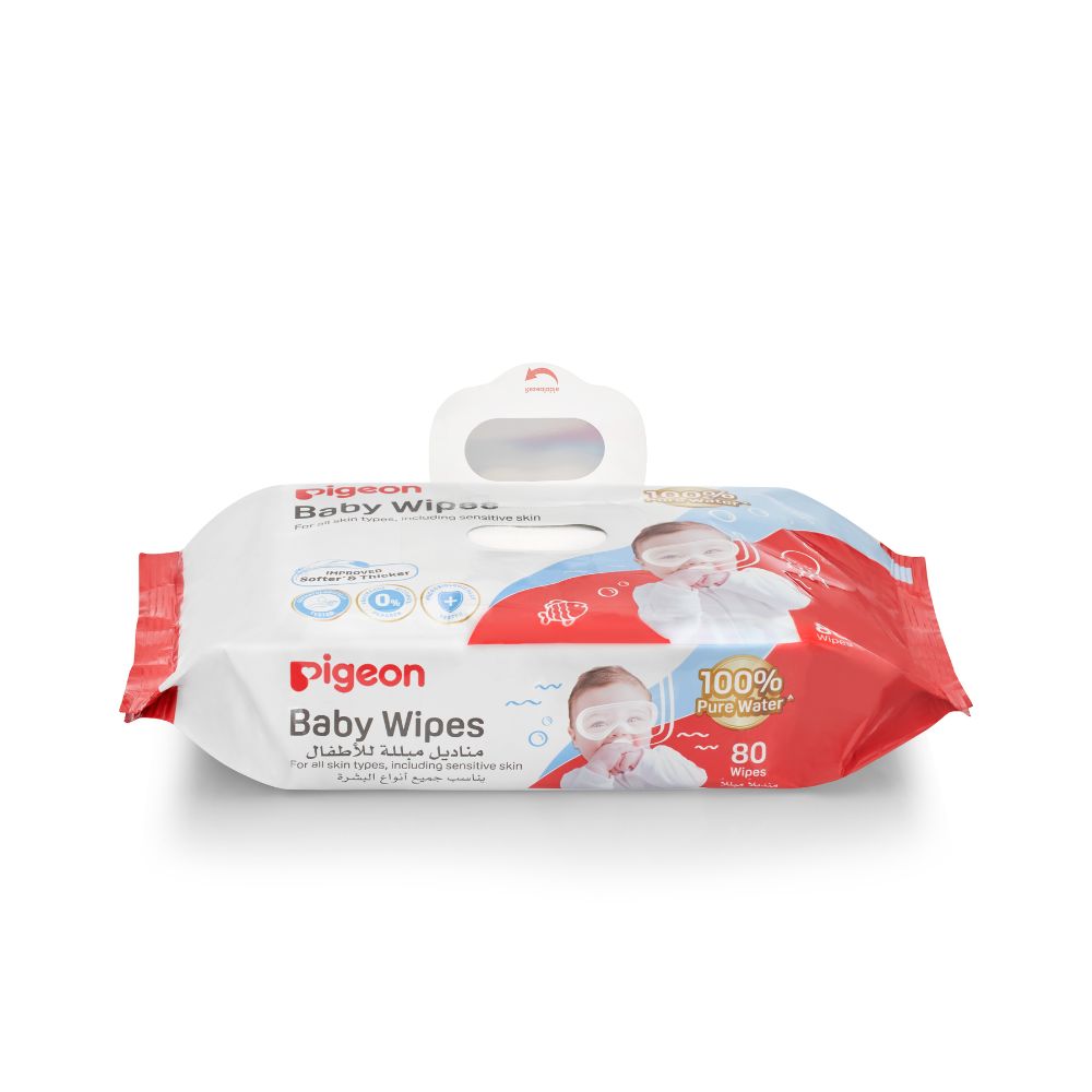 Toallitas húmedas Pigeon Pure Water 80 un (Pack x 3)