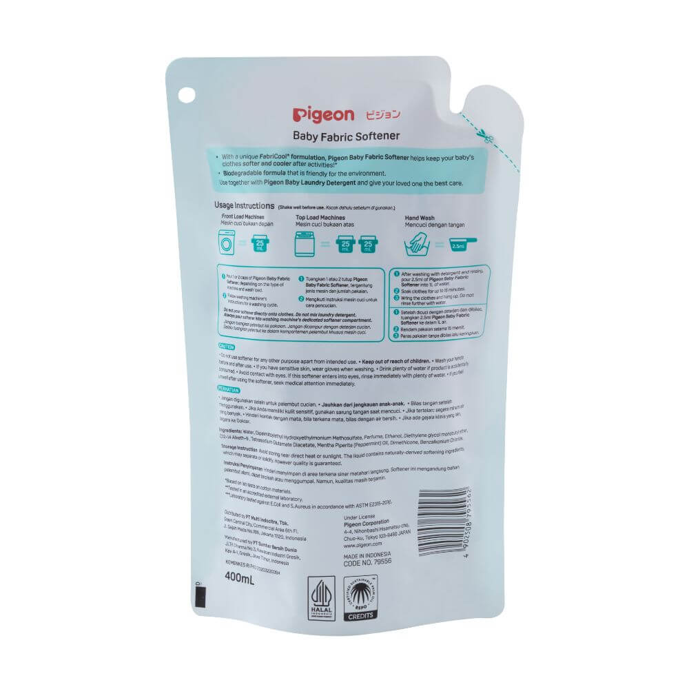 Suavizante De Ropa Para Bebés - Recarga 400ml