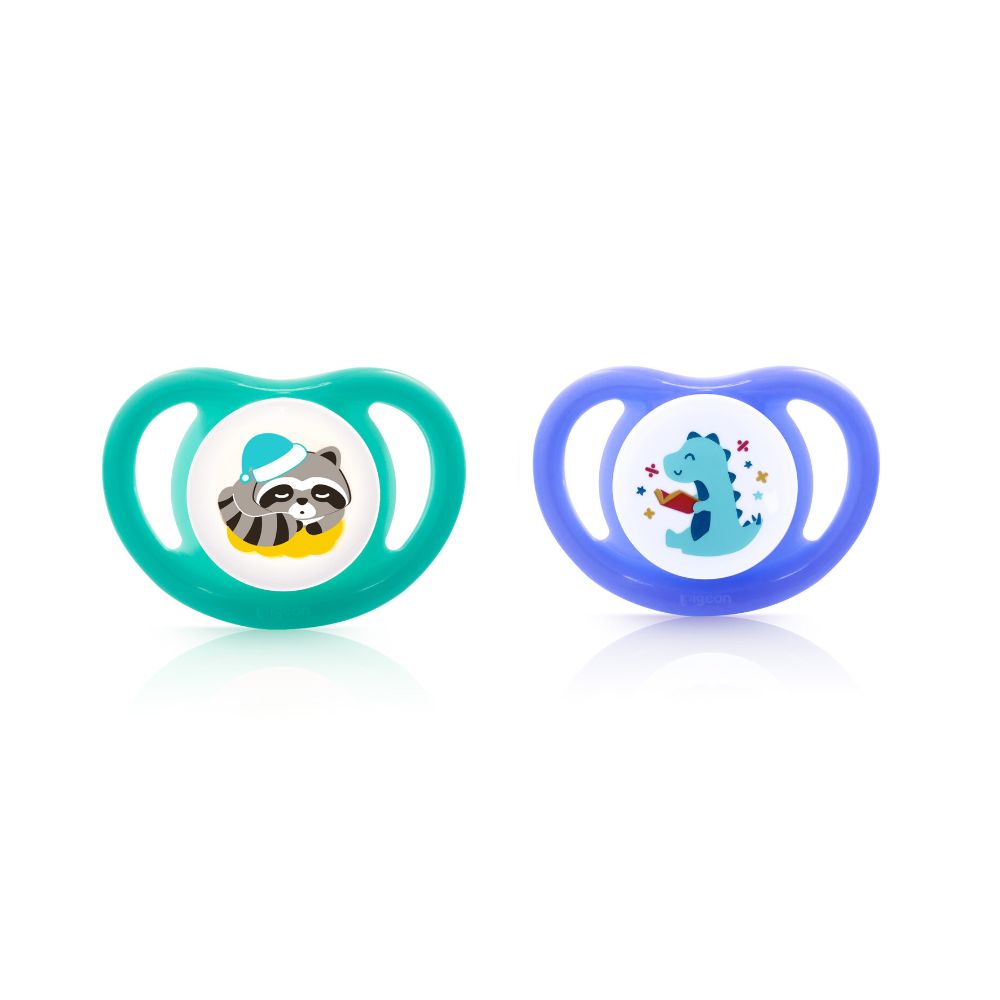 Chupete Odontológico Mini Light Talla L 2 Un (Azul-Verde)