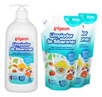 Limpiador Desinfectante para Biberones y Alimentos 700ml + 2 Recargas 650ml