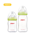 PACK PIGEON 2 Mamaderas  SofTouch Vidrio 160ml + 240ml